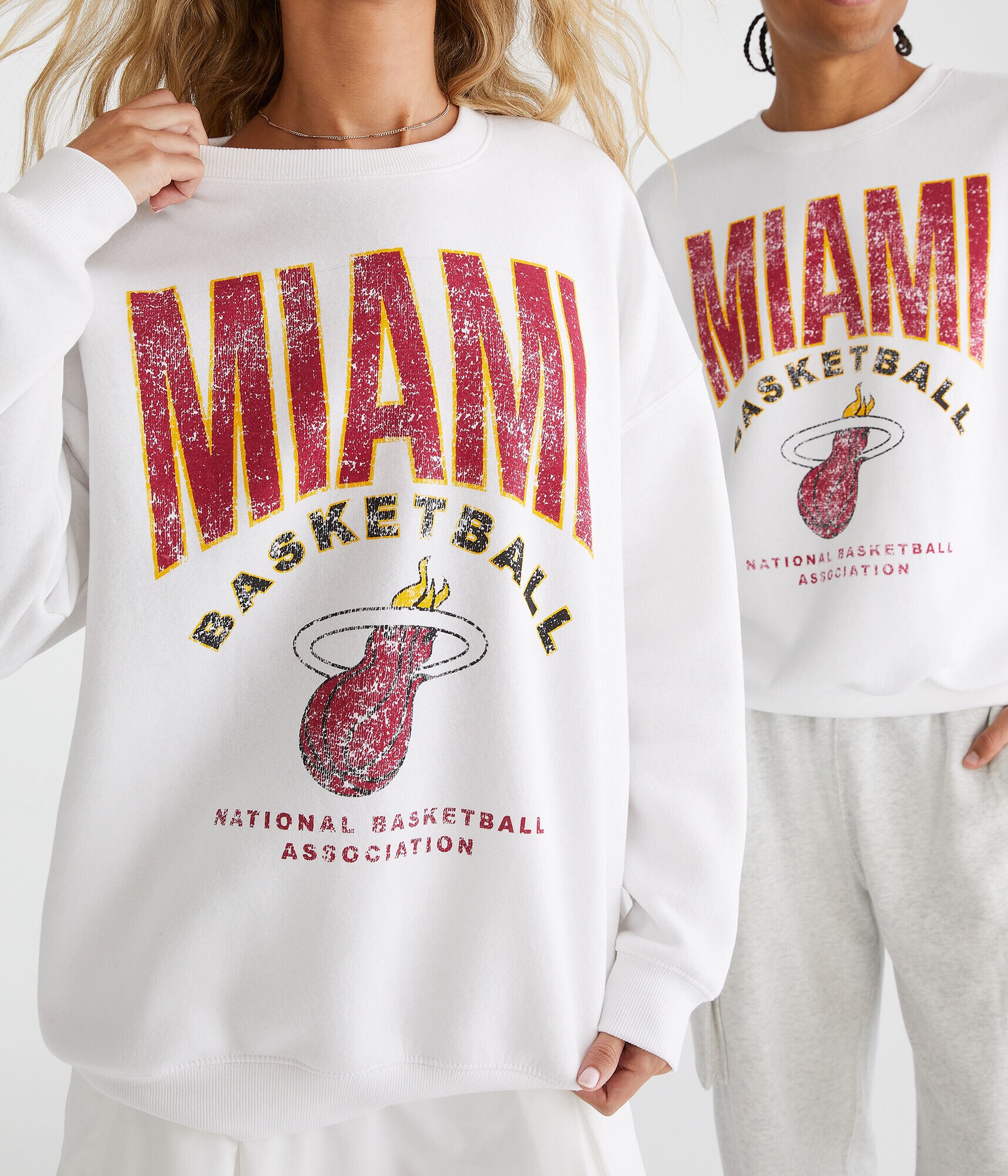 Miami Heat Basketball Crew Sweatshirt