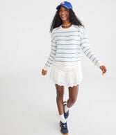 Striped Cozy Crew Sweater