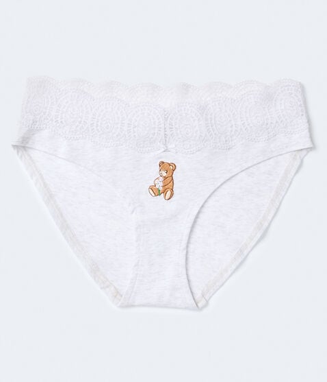 Teddy Bear Lace-Trim Hipster Teddy Bear Lace-Trim Hipster
