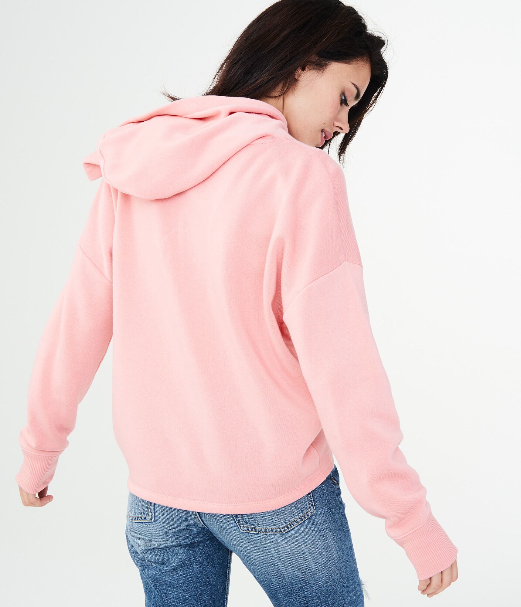 LLD Printed Flower Pullover Hoodie