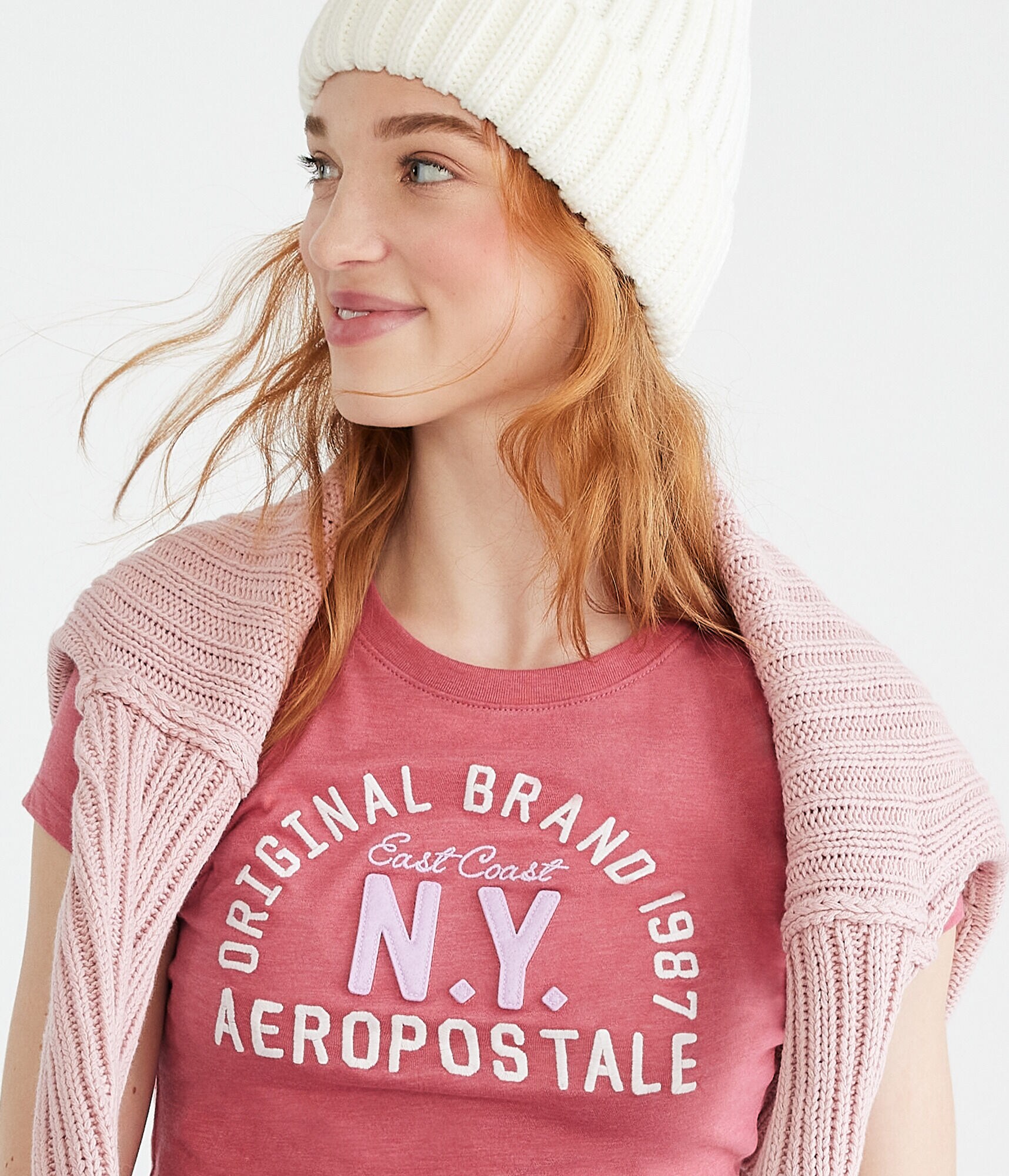 Aeropostale Original Brand Appliqu&eacute; Graphic Tee