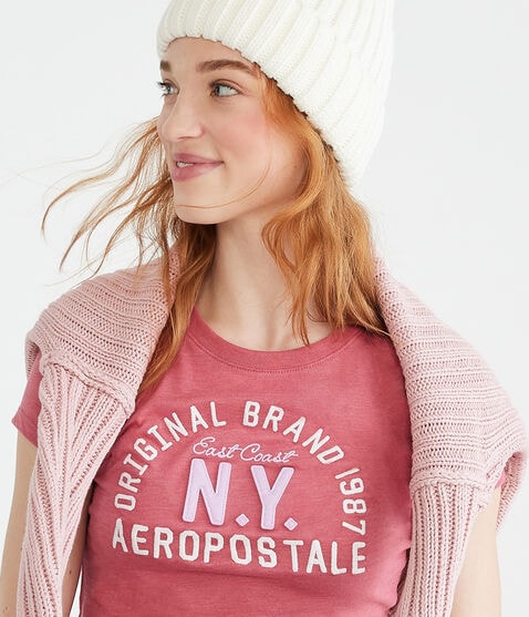 Aeropostale Original Brand Appliqué Graphic Tee Aeropostale Original Brand Appliqué Graphic Tee