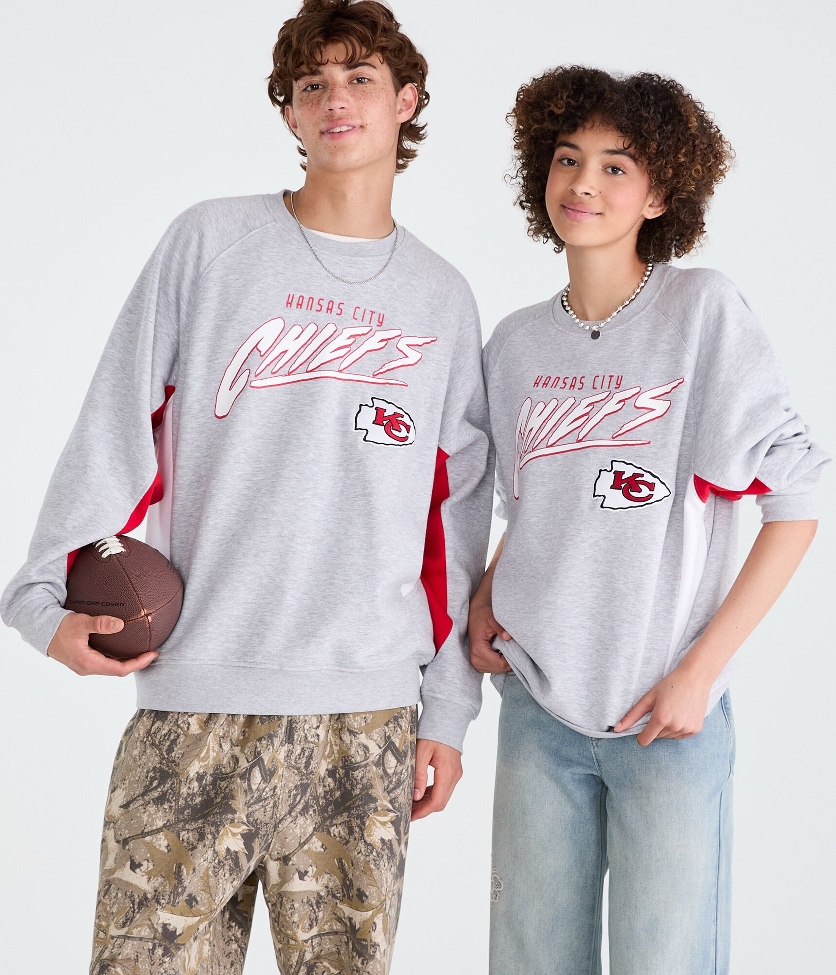Kansas City Chiefs Colorblock Crew Sweatshirt
