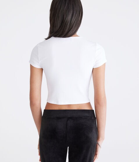 Juicy Couture Cropped Henley Juicy Couture Cropped Henley