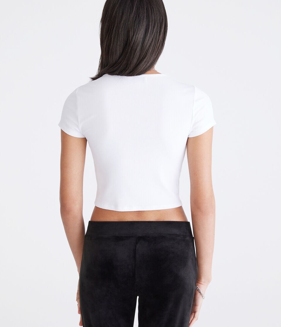 Juicy Couture Cropped Henley