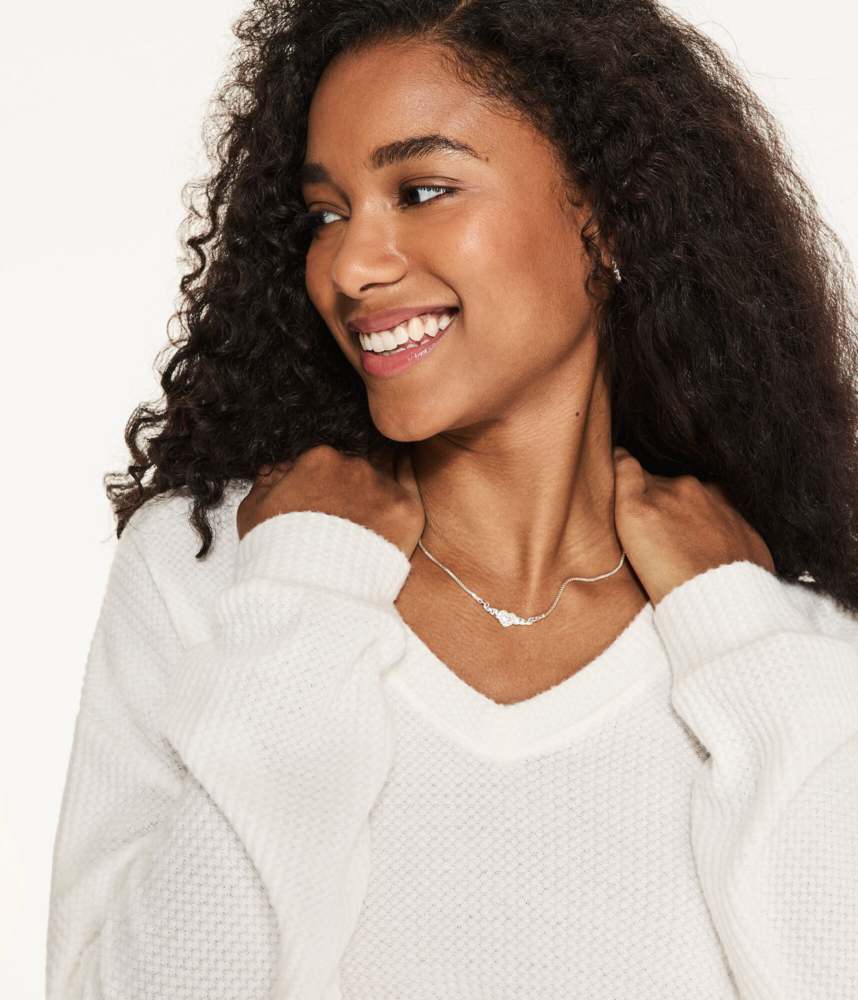 Long Sleeve Wear 2 Ways Cozy Waffle Tee