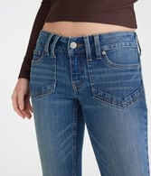 Low-Rise Flare Jean