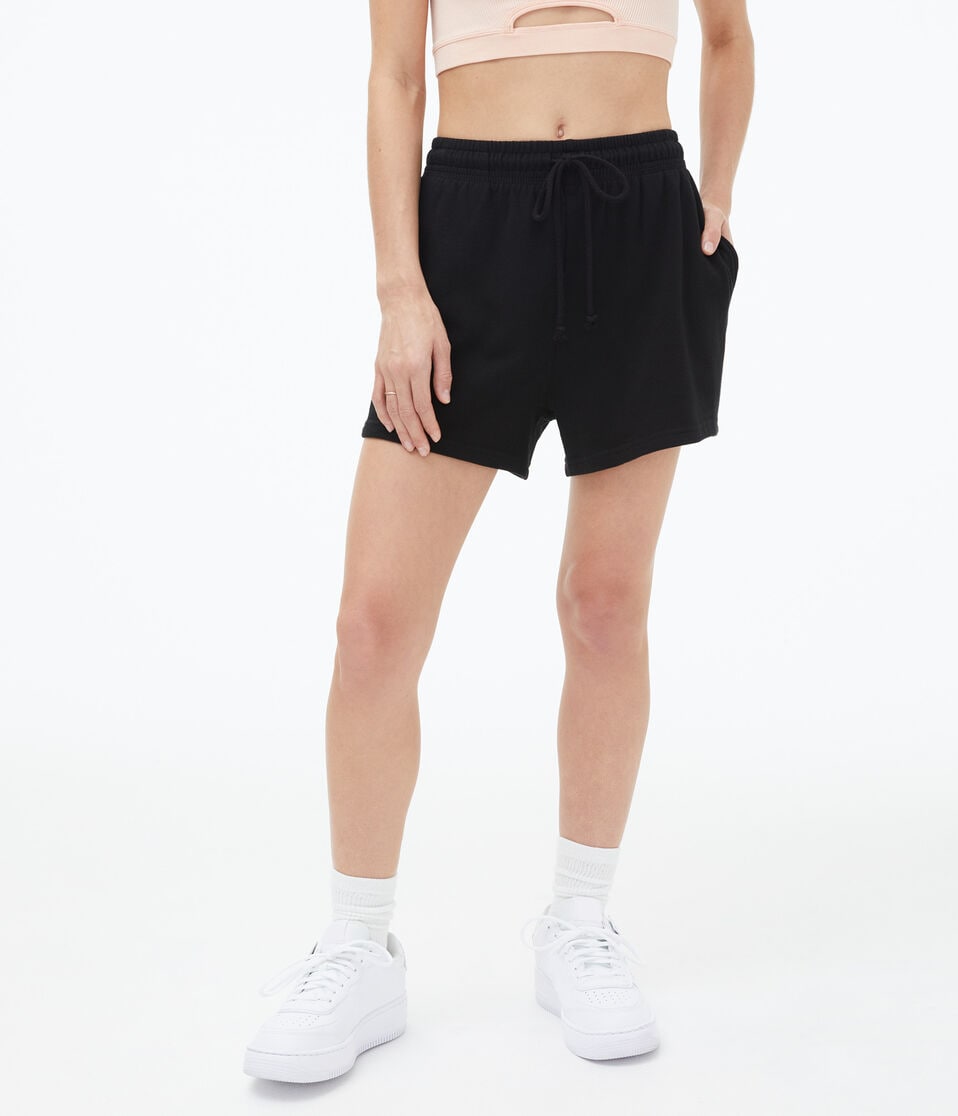 Slouchy High-Rise Fleece Shorts