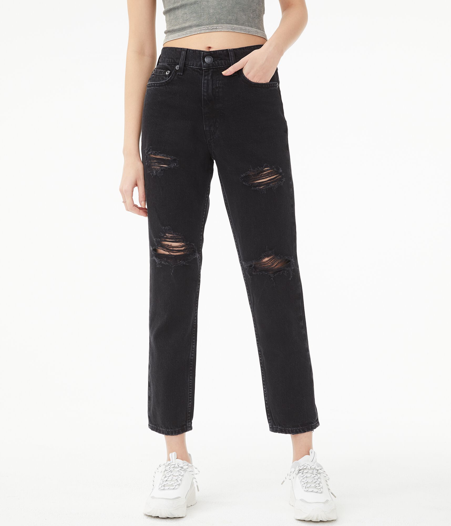 Real Denim High-Rise Mom Jean