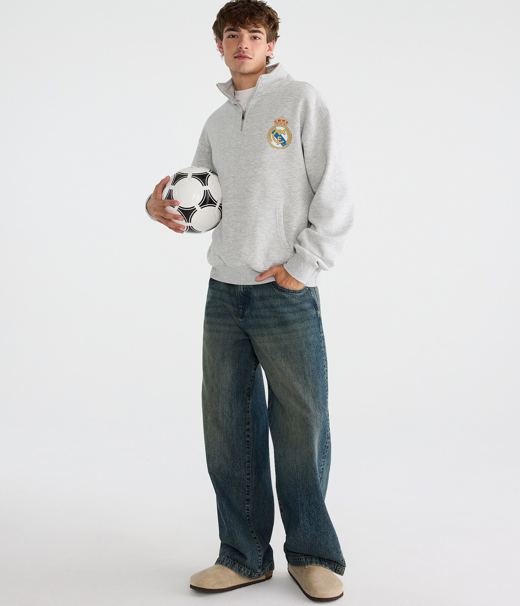 Real Madrid Quarter-Zip Sweatshirt