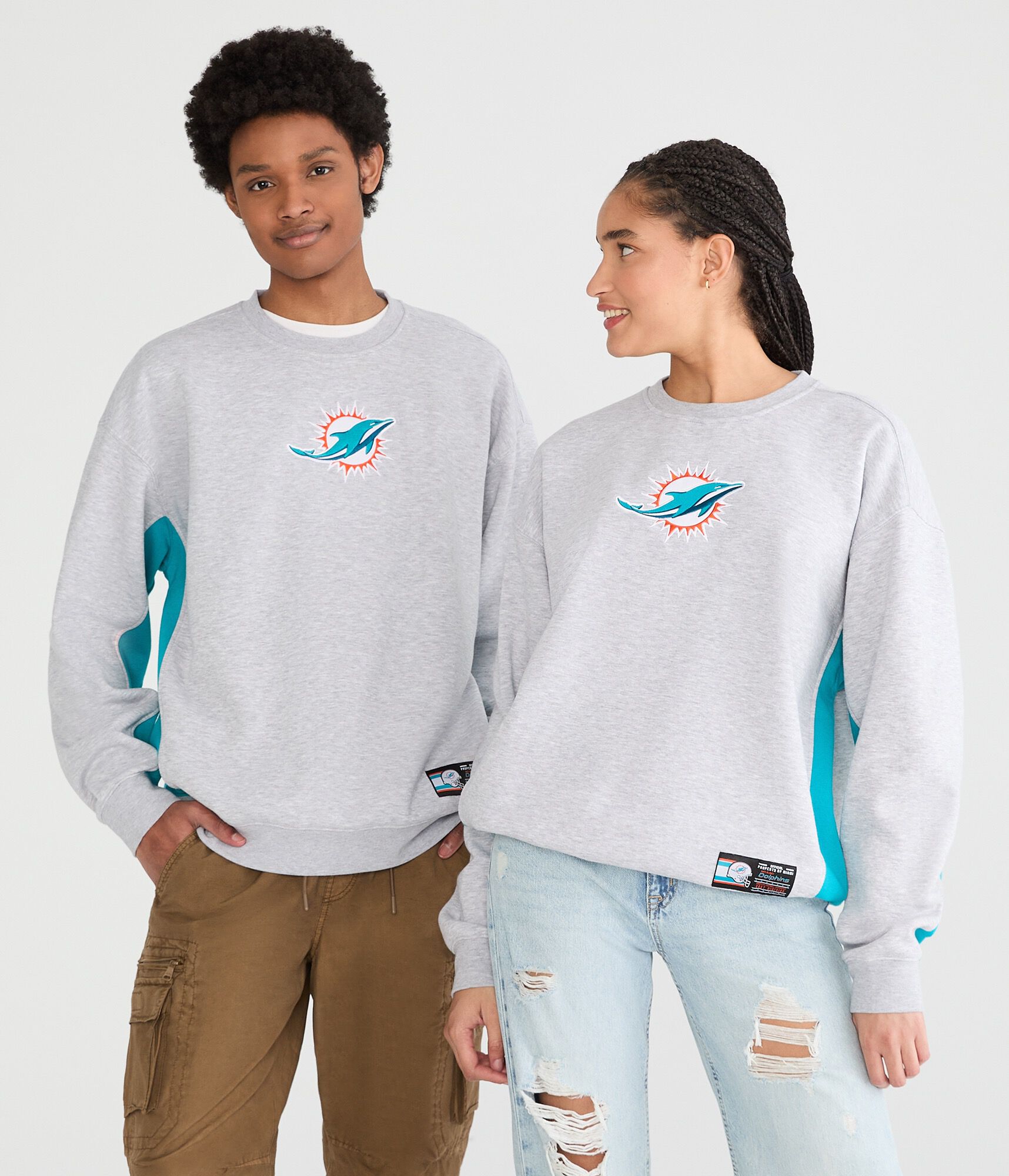 Miami Dolphins Logo Crew Sweatshirt