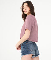 Striped Boyfriend Crop Tee