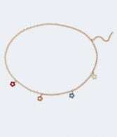 Flower Charm Chain Belt