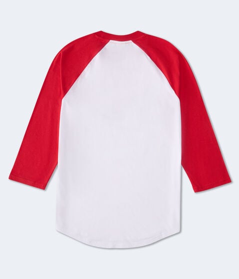 3/4 Sleeve Kansas City Chiefs Relaxed Raglan Tee 3/4 Sleeve Kansas City Chiefs Relaxed Raglan Tee
