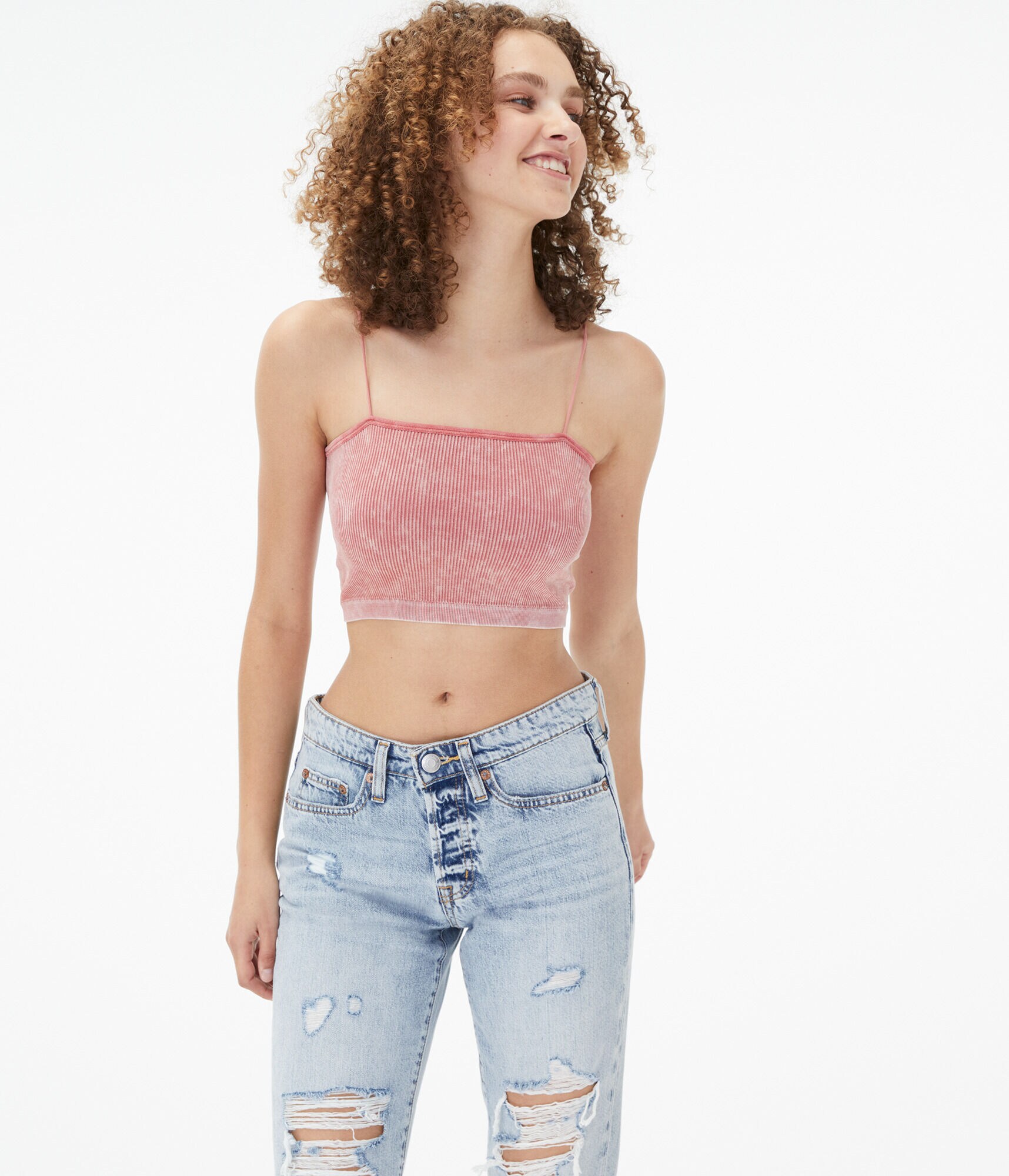 Seriously Soft Acid Wash Seamless Cropped Tank