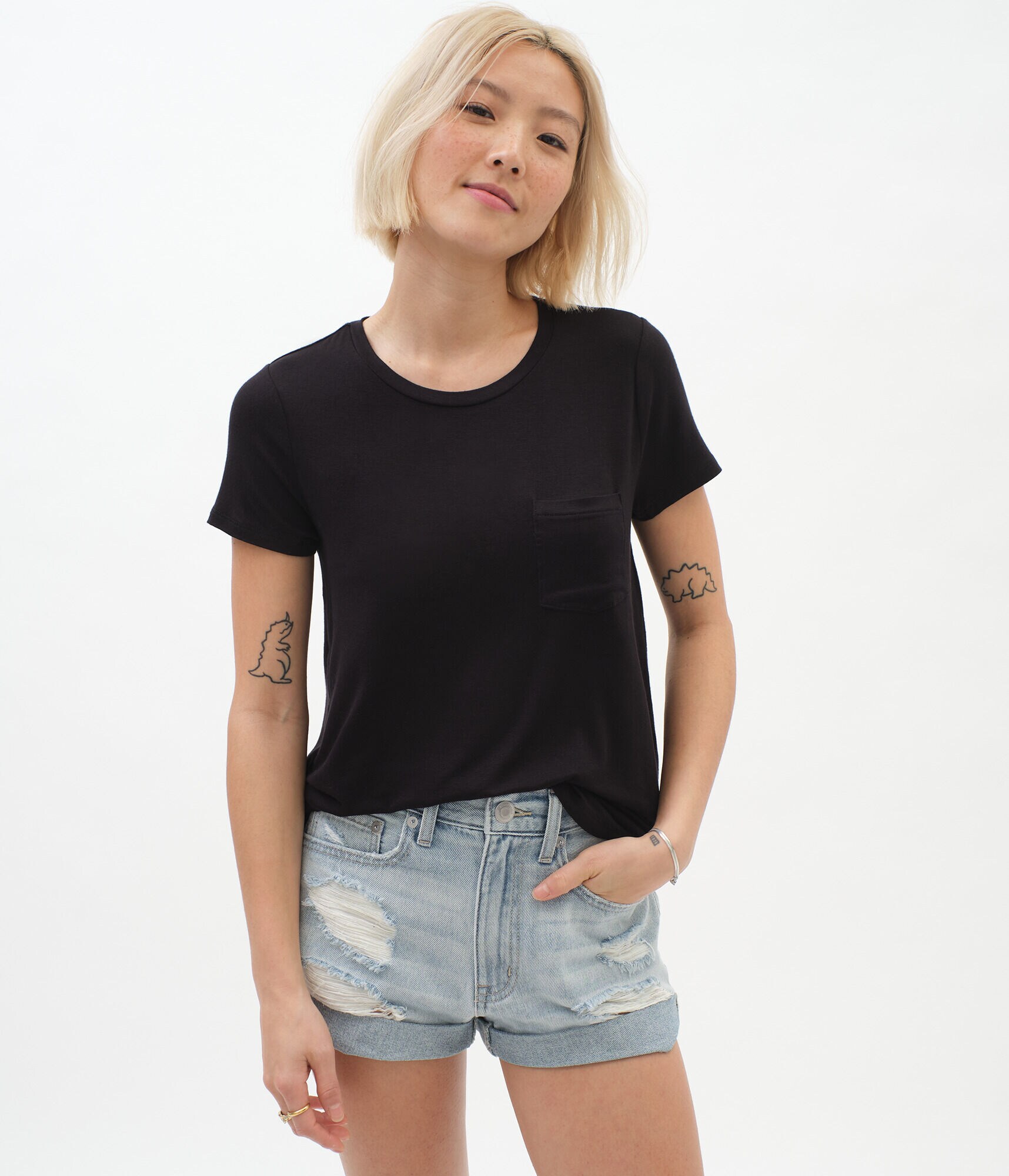 Seriously Soft Pocket Crew Tee