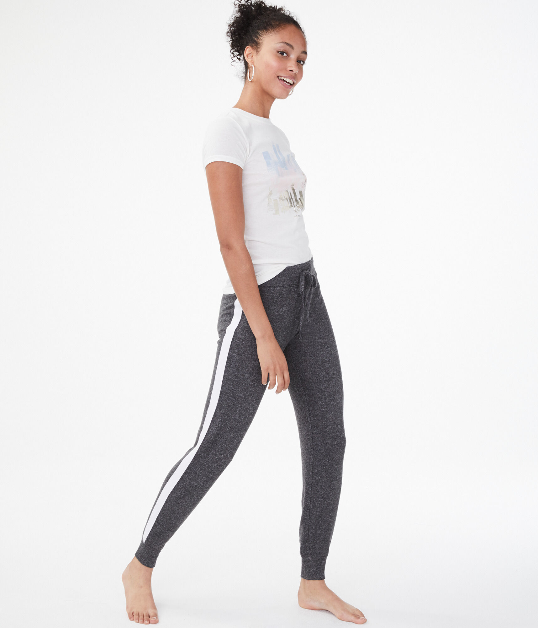 sweatpants with stripe down the side