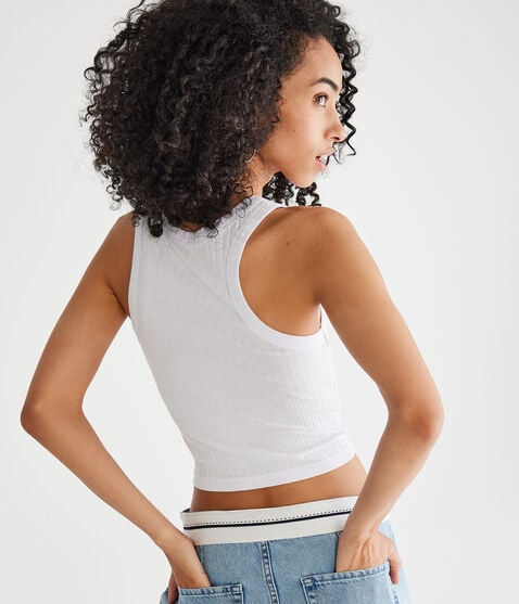 Ribbed Cropped Tank