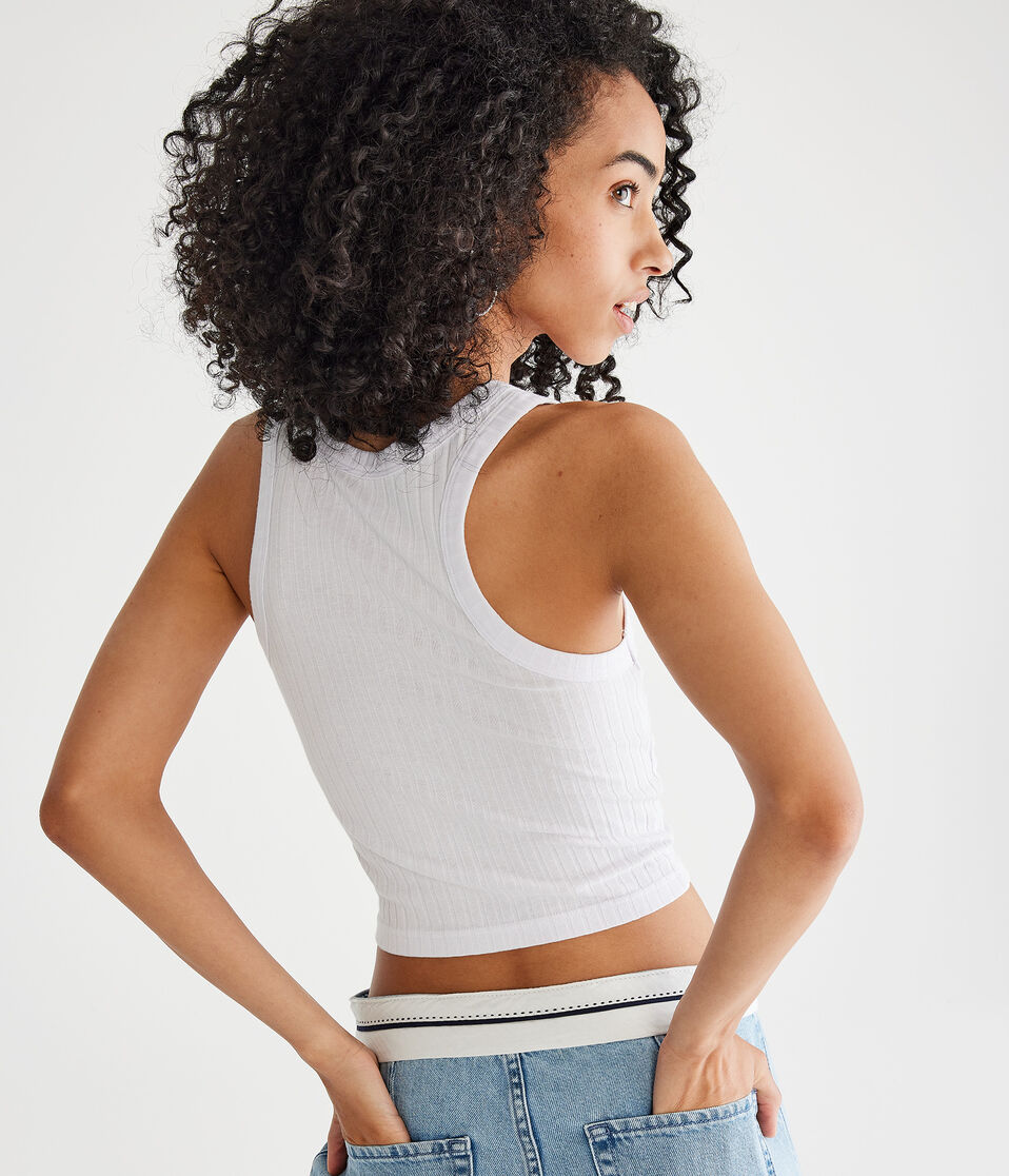 Ribbed Cropped Tank