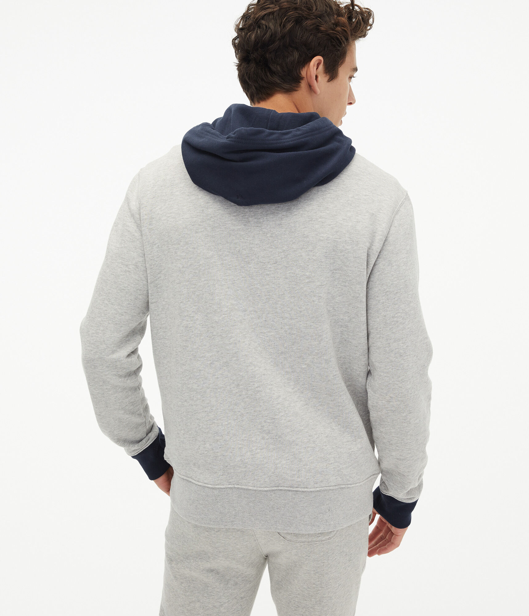 Aeropostale Letter Box Logo Colorblocked Pullover Hoodie