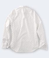 Long Sleeve Geometric Button-Down Shirt