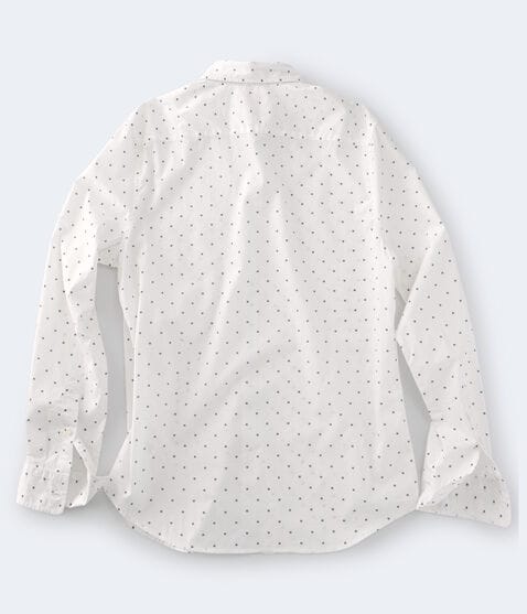 Long Sleeve Geometric Button-Down Shirt Long Sleeve Geometric Button-Down Shirt