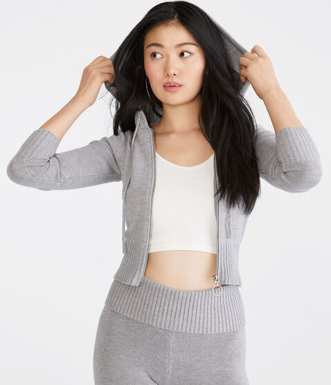 Hooded Full-Zip Sweater Hooded Full-Zip Sweater