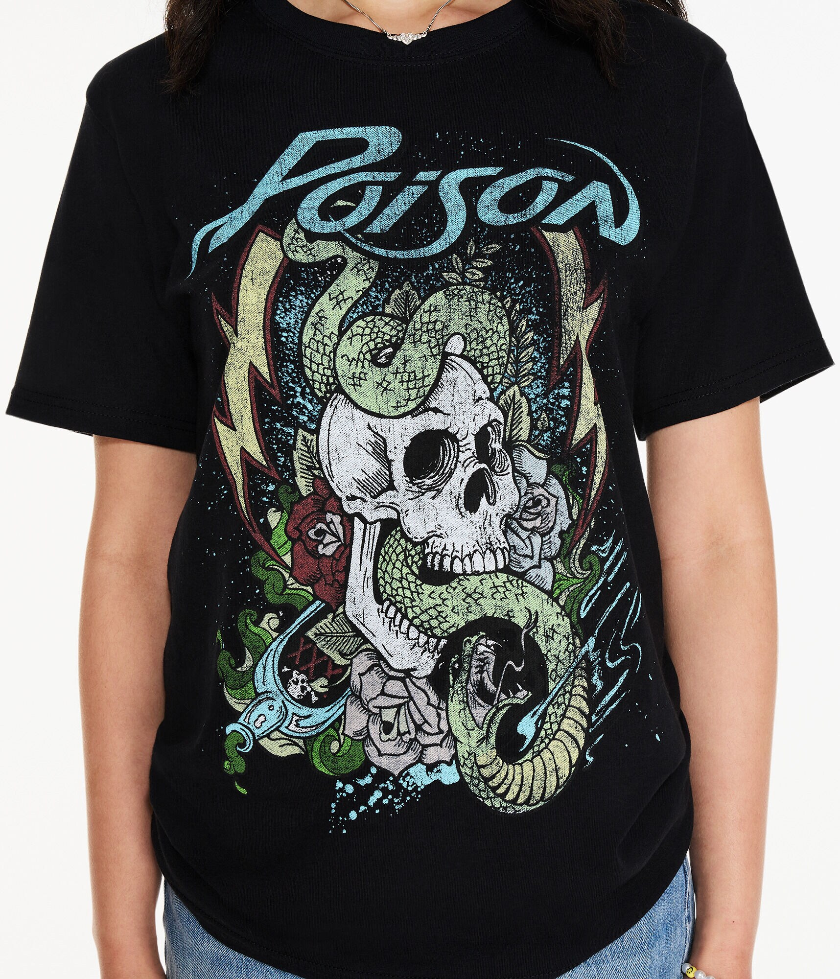 Poison Snake Skull Graphic Tee
