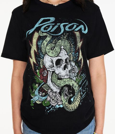 Poison Snake Skull Graphic Tee Poison Snake Skull Graphic Tee