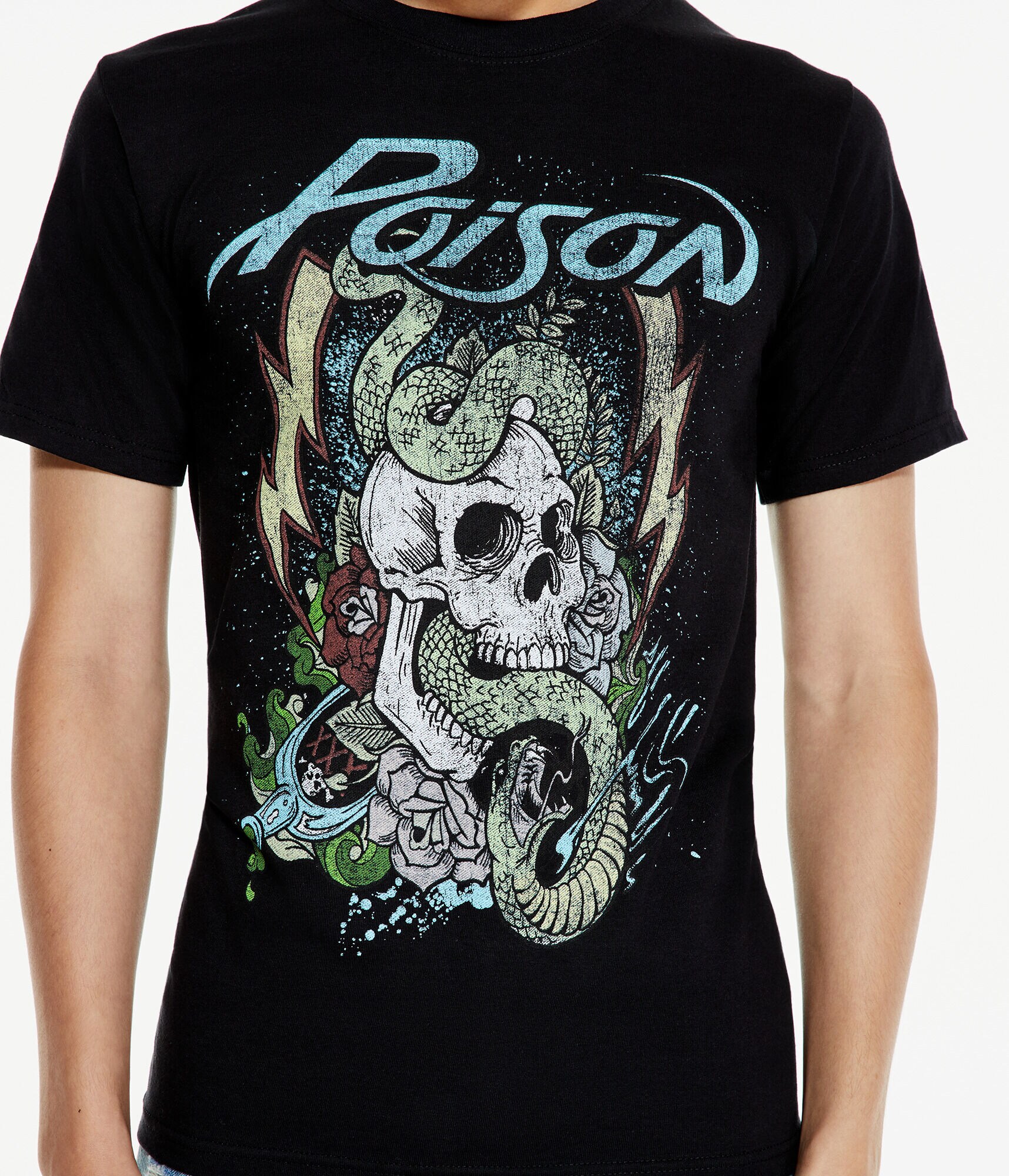 Poison Snake Skull Graphic Tee