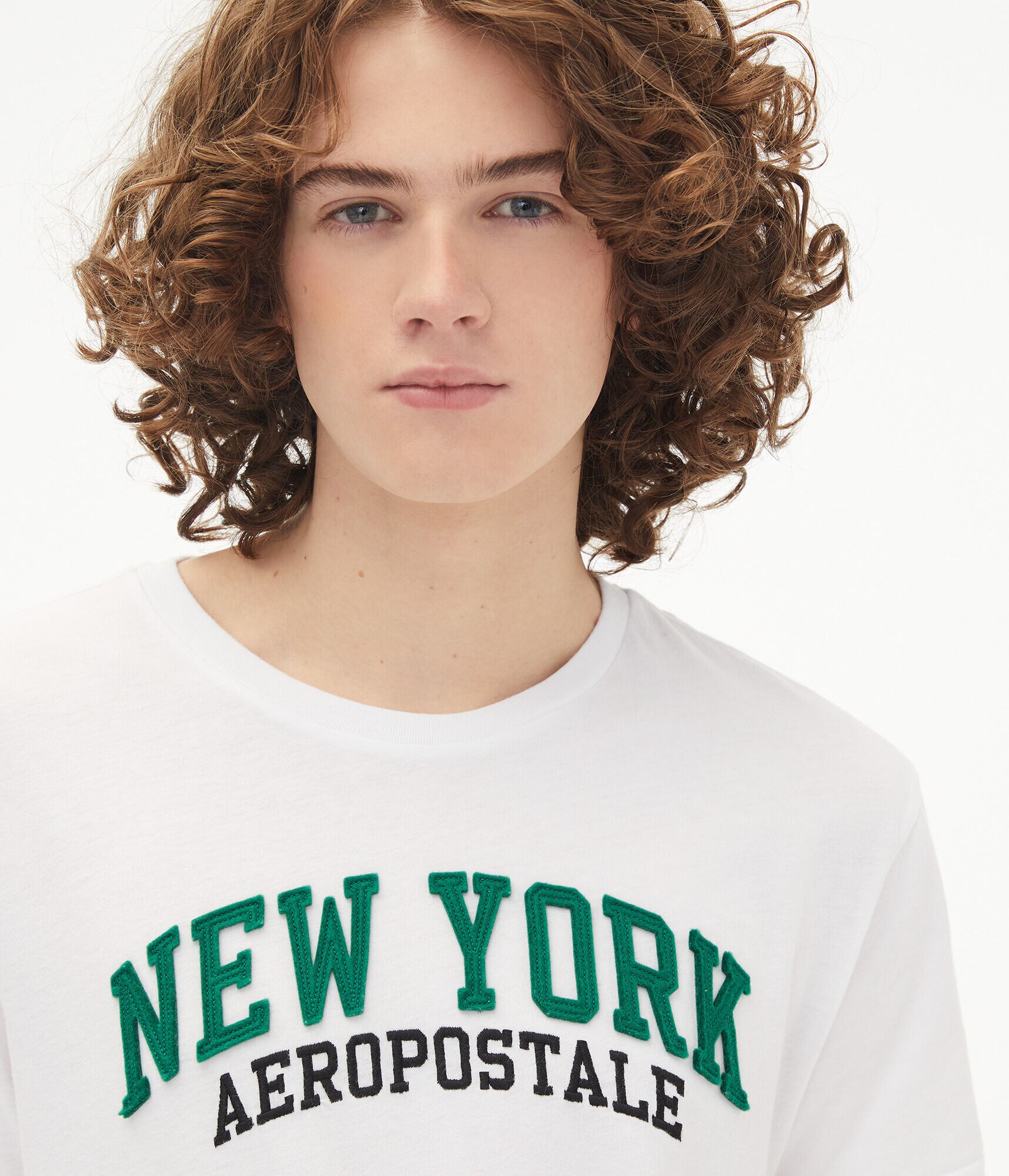 New York Aeropostale Logo Appliqu&eacute; Graphic Tee