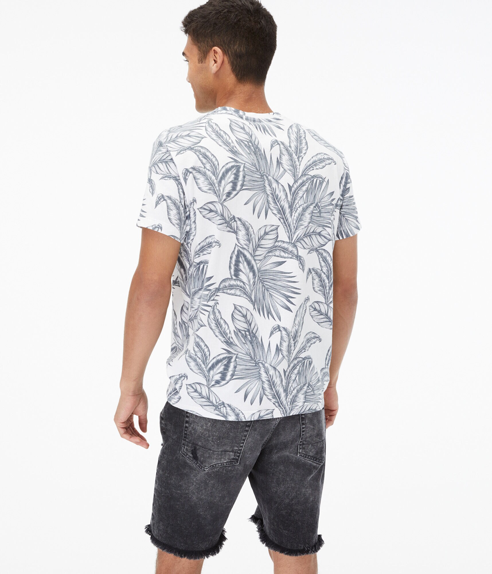 Tonal Tropical Graphic Tee***