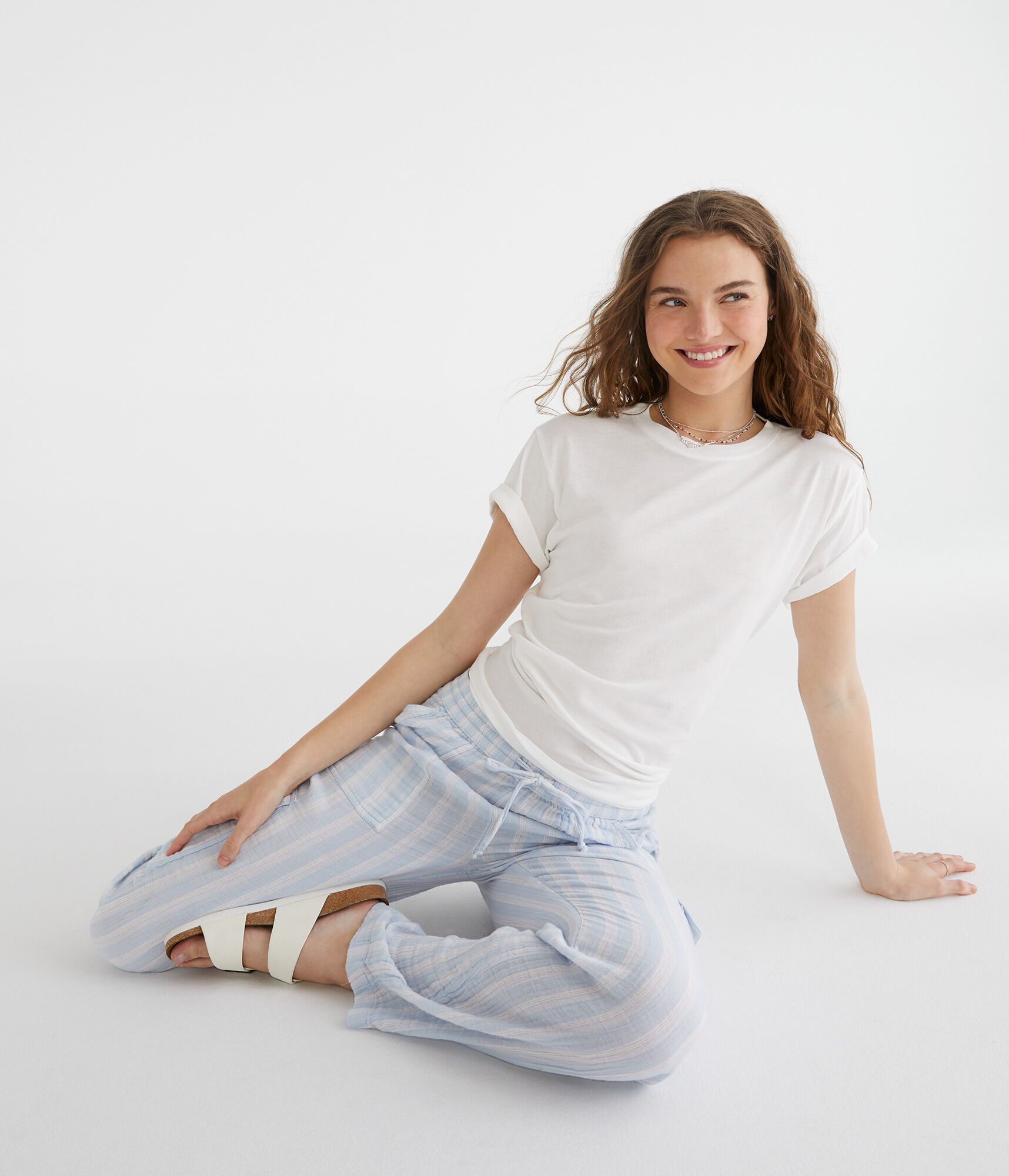 Washed Loose Fit Crew Tee