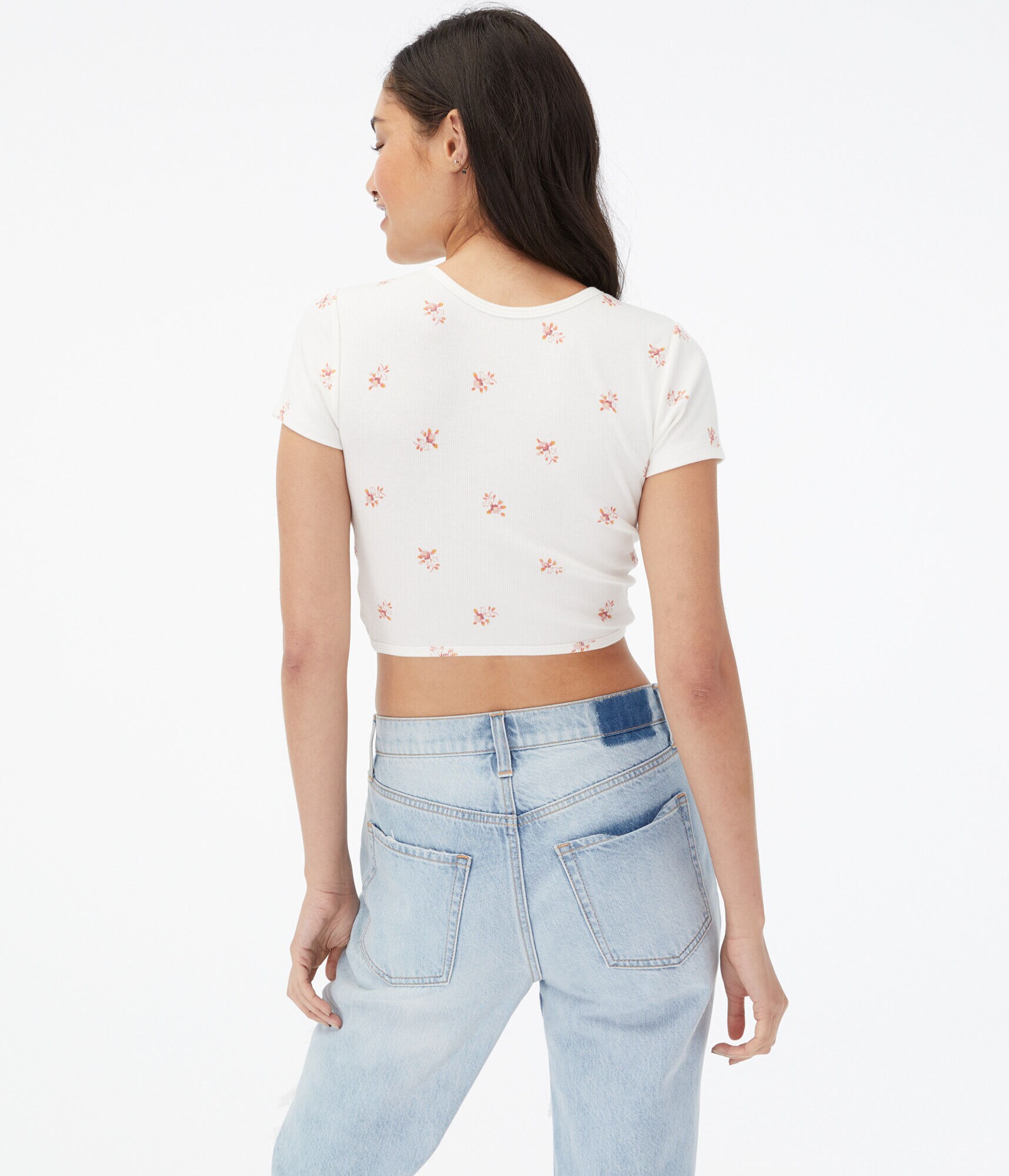 Floral Twist 2-Way Crop Top