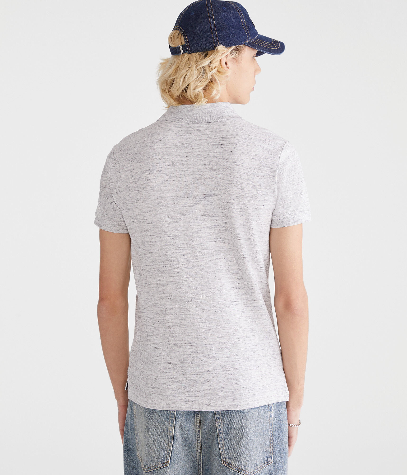 A87NY Stretch Piqu&eacute; Polo