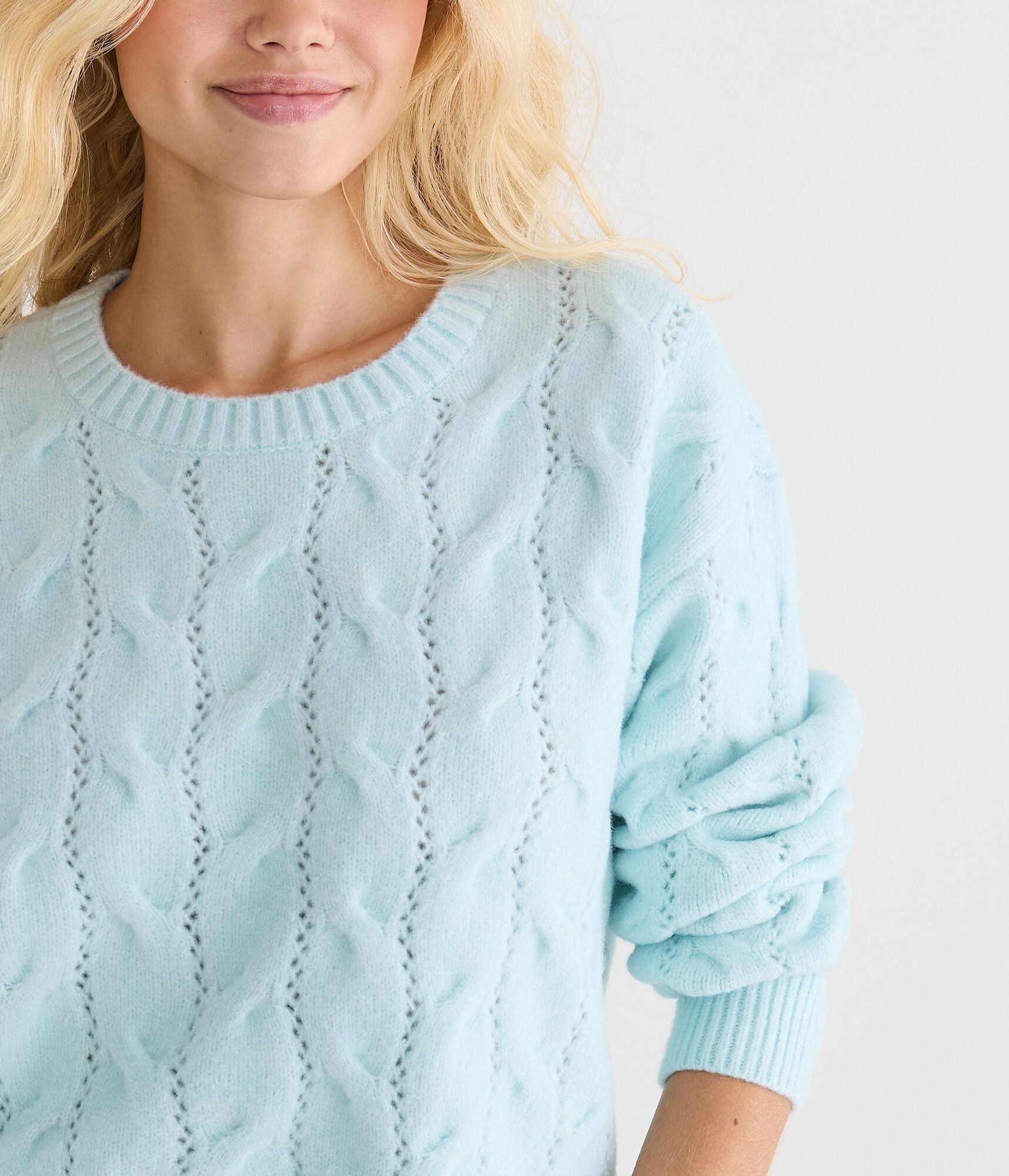 Cozy Cable Crew Sweater