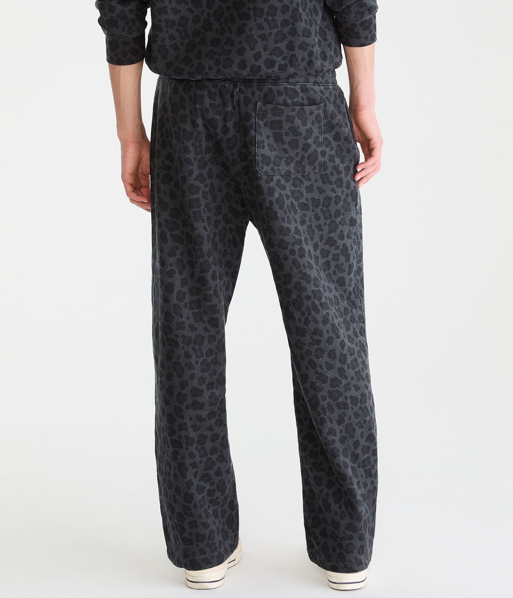 Cloud Soft Leopard Print Baggy Sweatpants