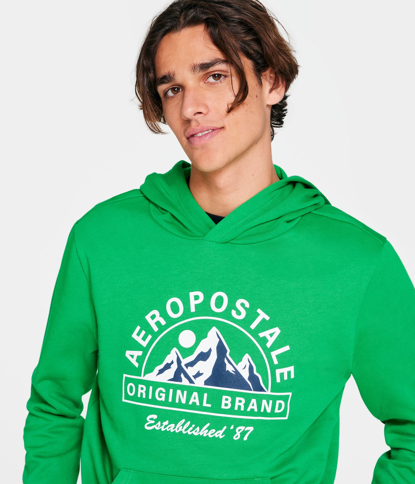 Aeropostale Mountains Pullover Hoodie