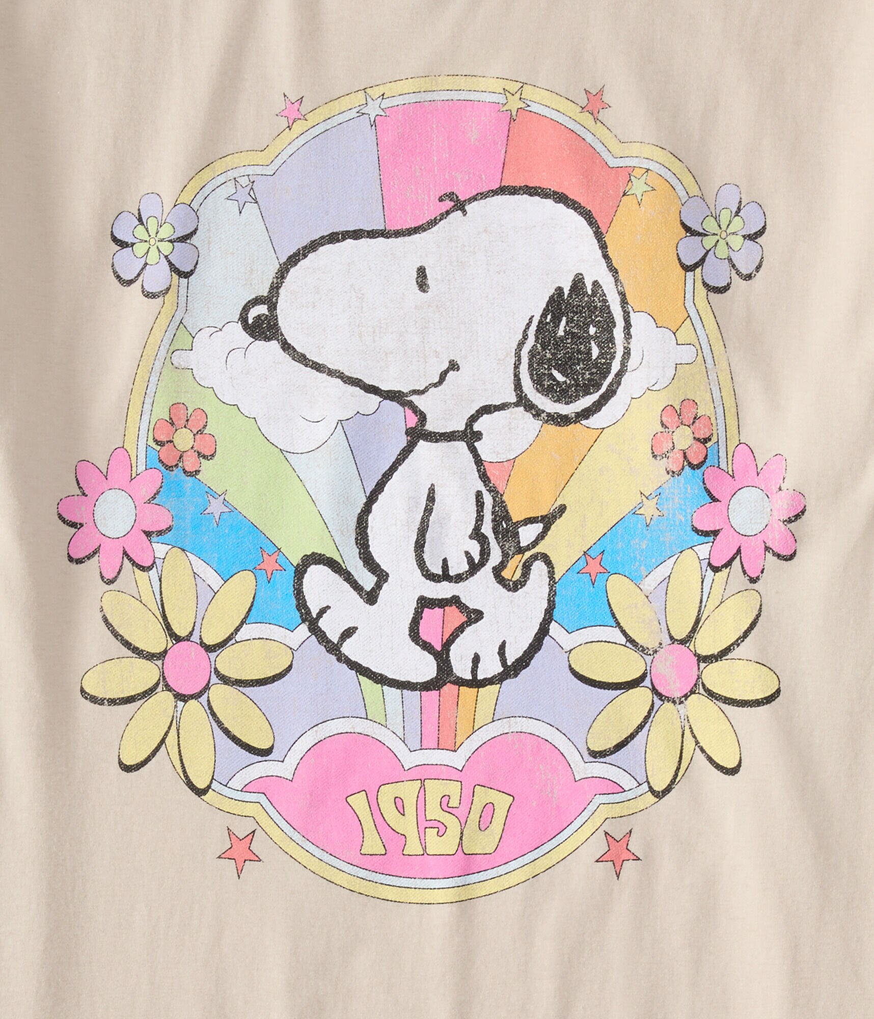 Retro Snoopy Oversized Graphic Tee