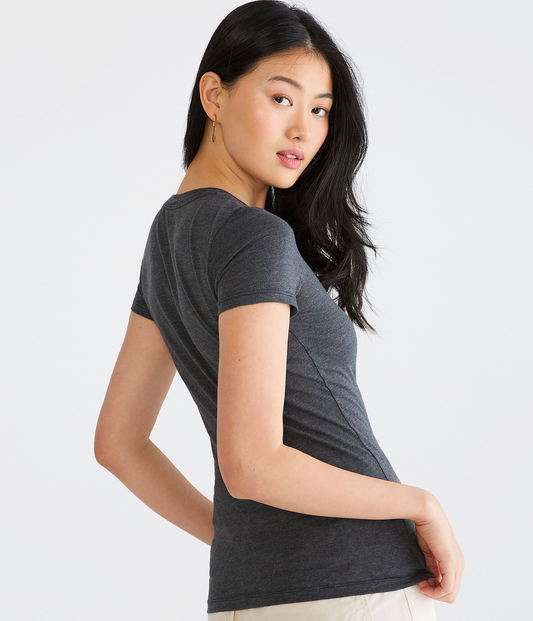 Aeropostale 1987 Glitter Graphic Tee