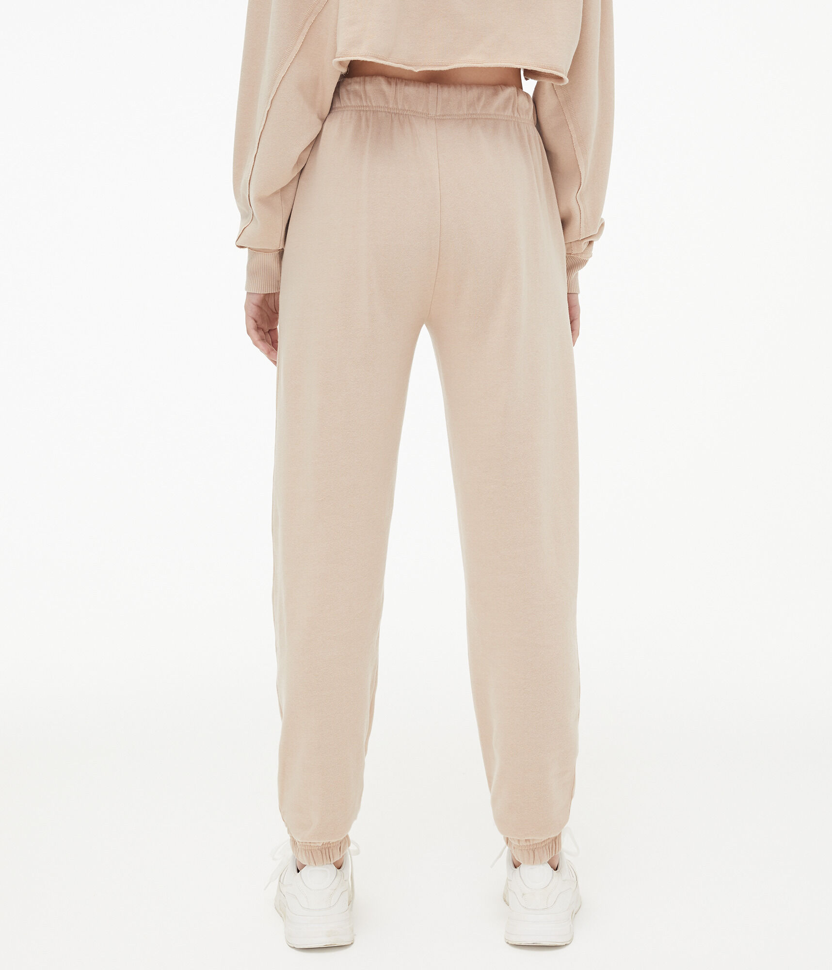 Slouchy High-Rise Cinched Sweatpants