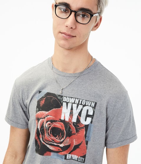 Downtown NYC Rose Graphic Tee Downtown NYC Rose Graphic Tee