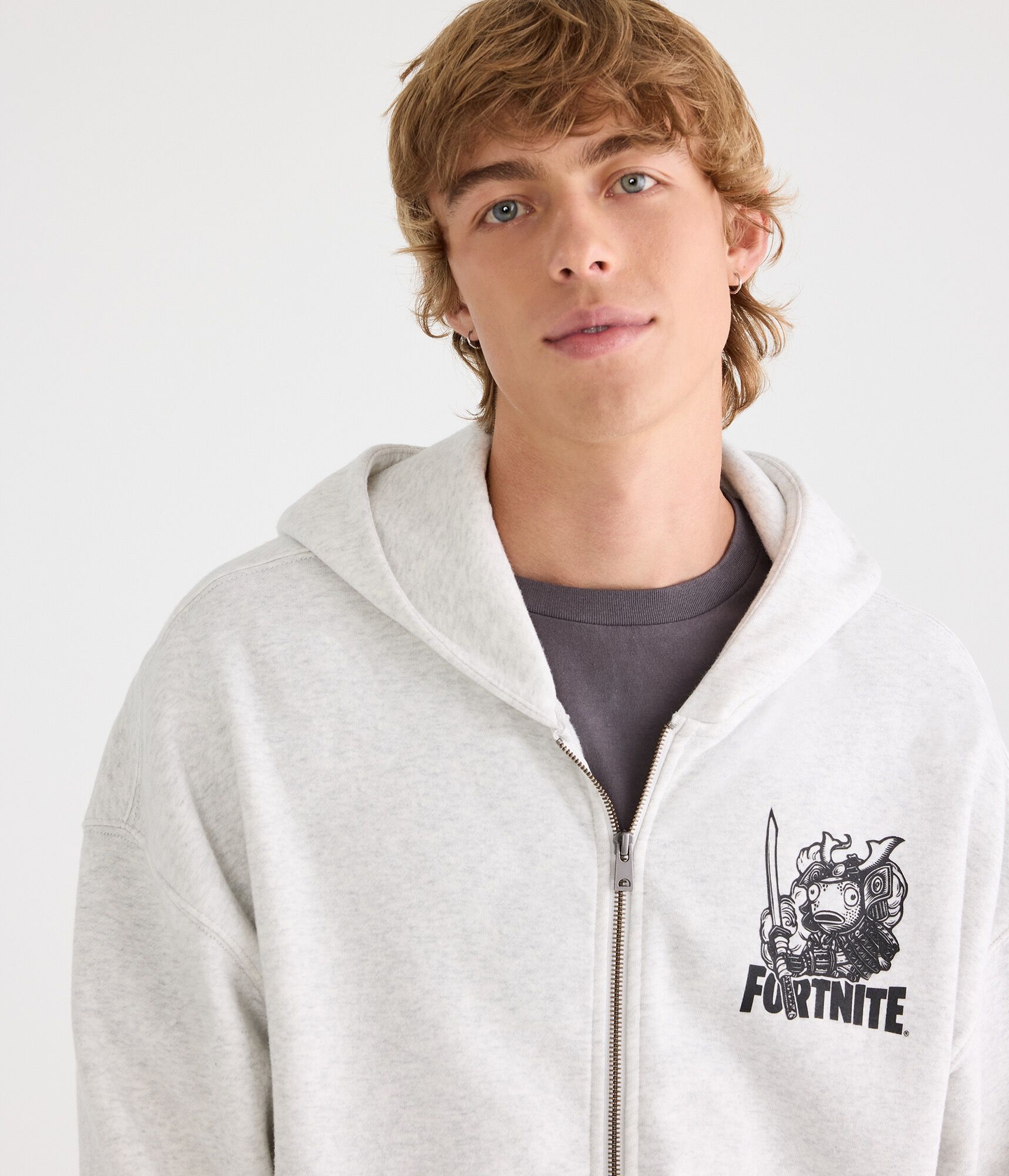 Fortnite Samurai Fishstick Boxy Full-Zip Hoodie