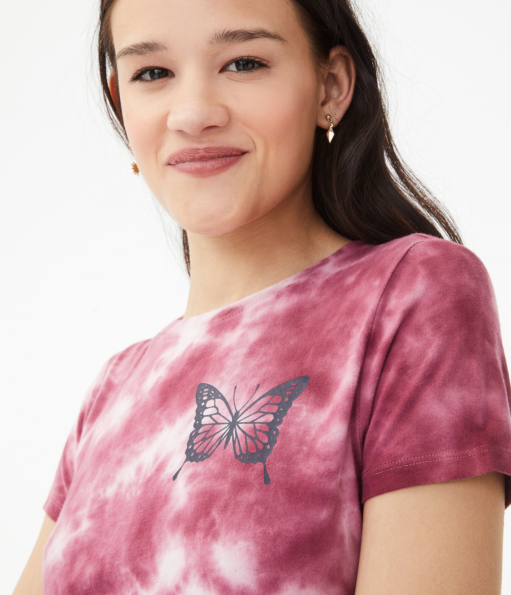 butterfly tie dye shirt