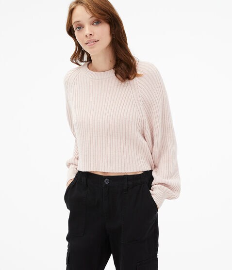 Ribbed Crew Sweater