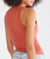 Seriously Soft Scoop-Neck Snap Henley Tank