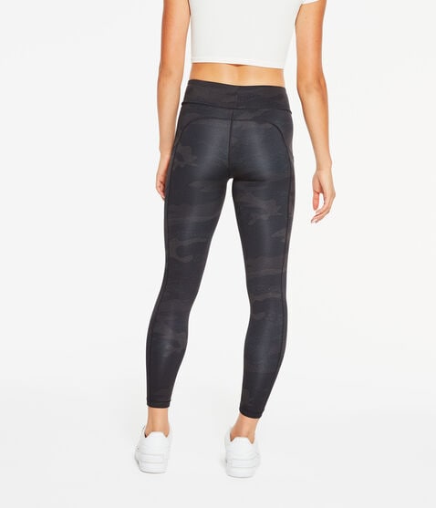 Dark Camo Flex High-Rise Pocket Ankle Leggings
