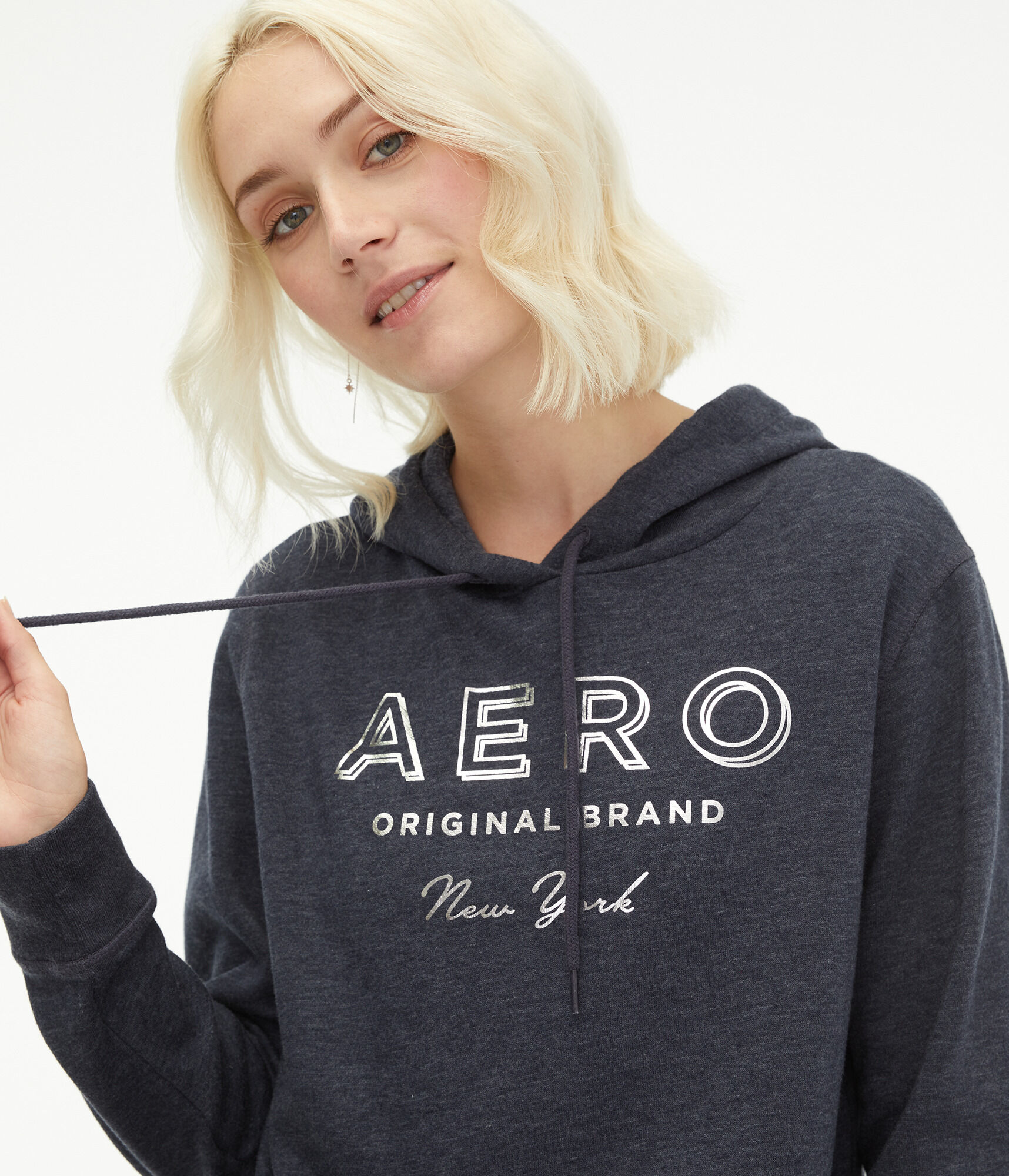 Aero Original Brand Foil Pullover Hoodie