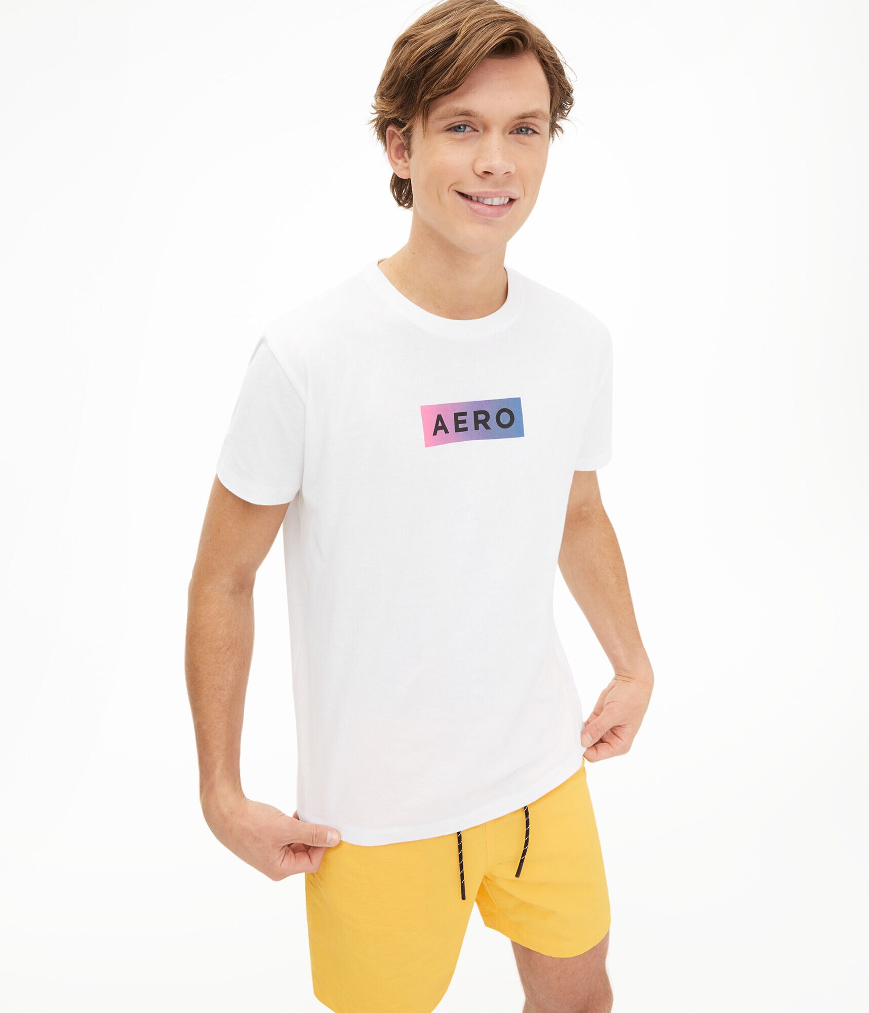Ombr&eacute; Aero Box Logo Graphic Tee