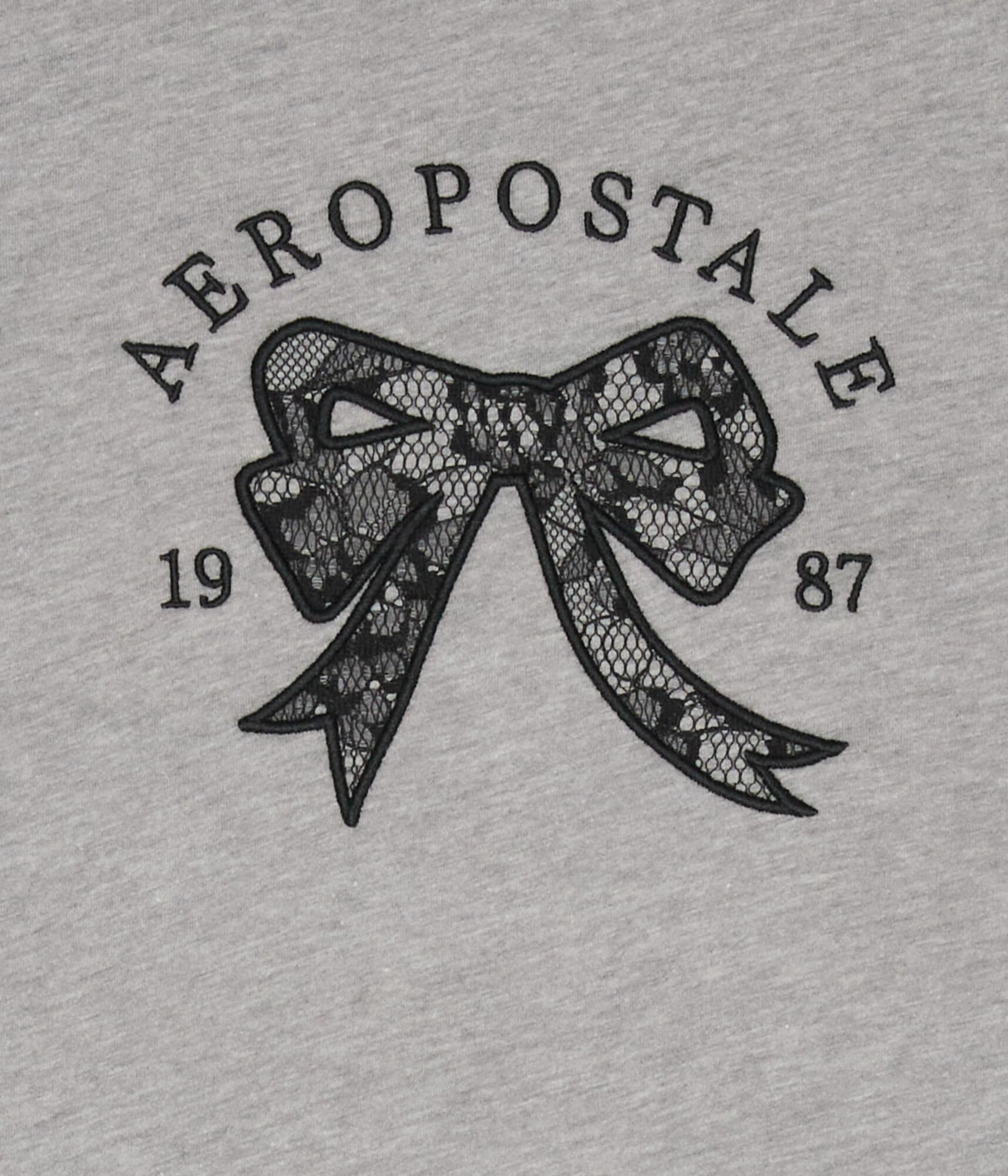 Aeropostale Lace Bow Graphic Tee